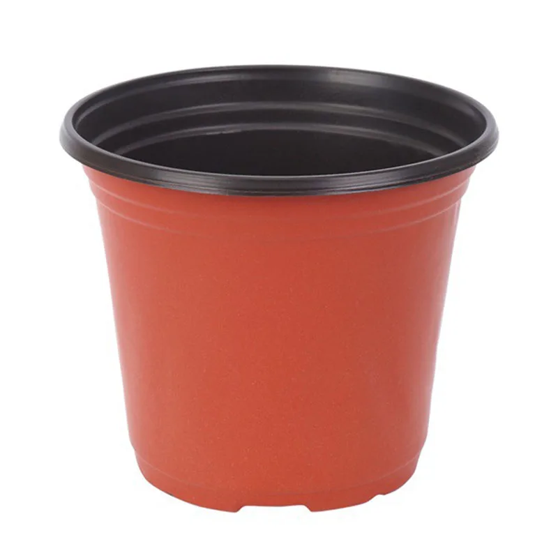 Two-color Flower Pot Culture Fleshy Flowers Two-color Small Flower Pot Plastic Simple Planting Thickened Two-color Pot F1