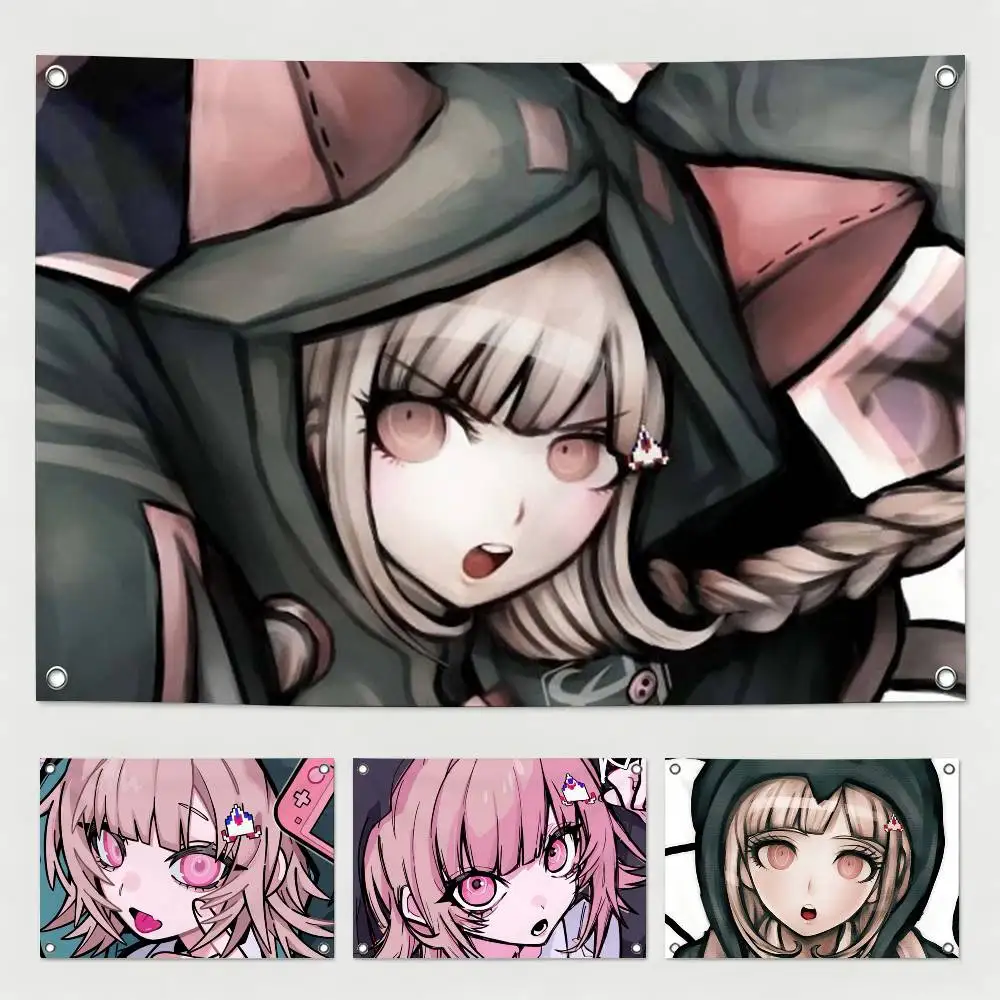 Game Danganronpa Chiaki Nanami Flag Suitable For Party Club Outdoor Interior Wall Decoration Banner Fans Gift