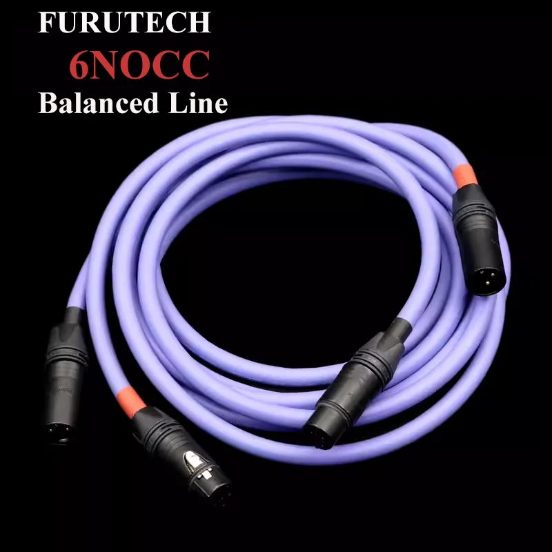 Furutech 6N OCC High-End Audio Amplifier Balanced Cable - XLR Audio Cable for HIFI Sound System Connection