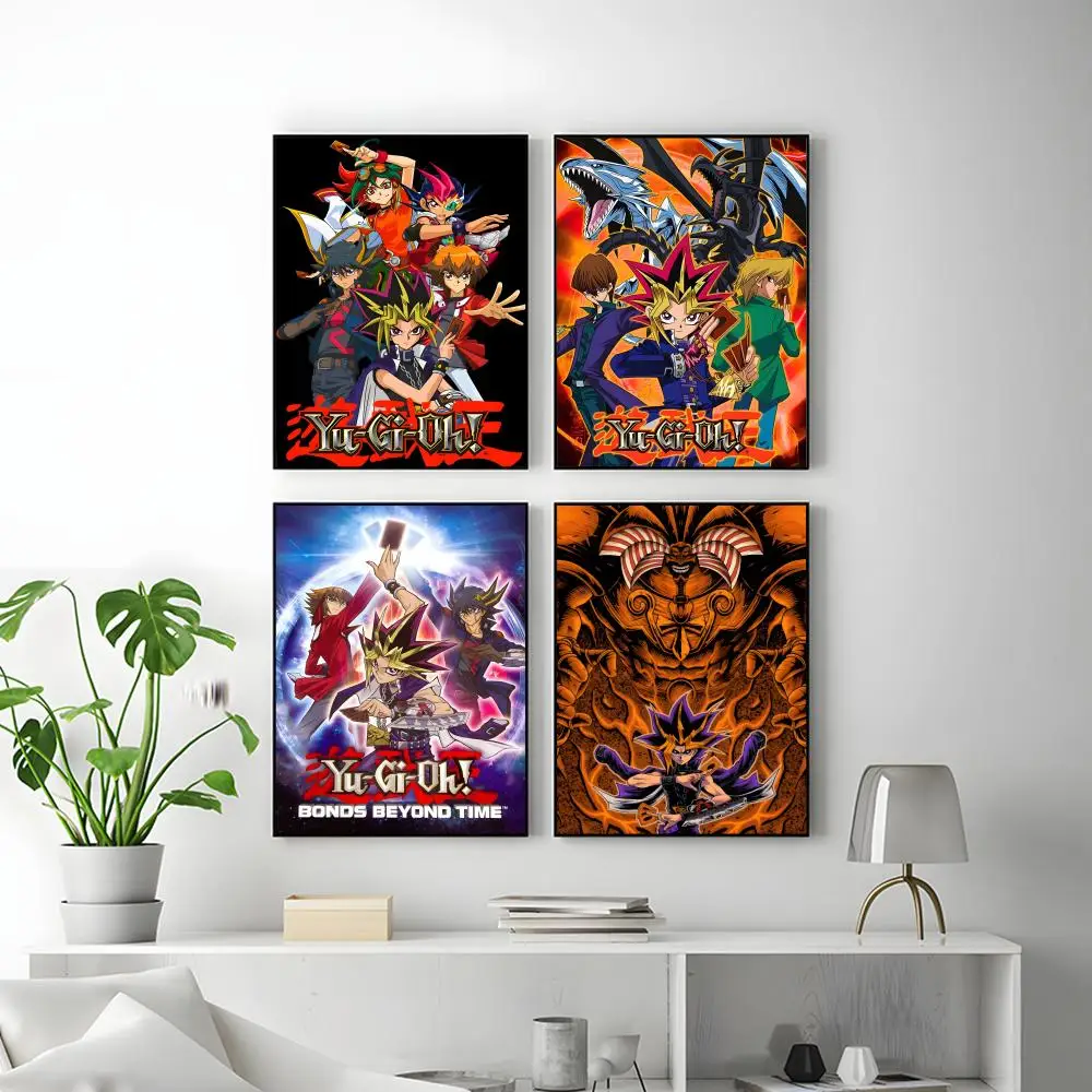 Y-Yugioh Trading C-Card Game Poster HD Versátil Decoração de parede à prova d'água autoadesiva perfeita para qualquer quarto e presente ideal