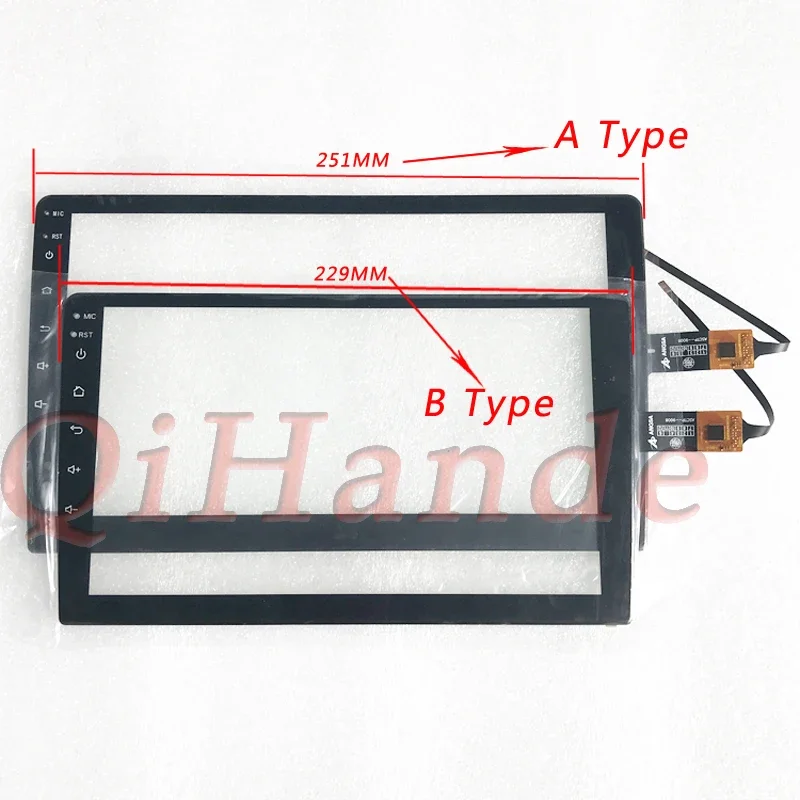 10.inch/9Inch Black For NaviFly M500S M600S 7862 Car GPS Navigation Multimedia Radio Capacitive Touch Screen Digitizer Sensor