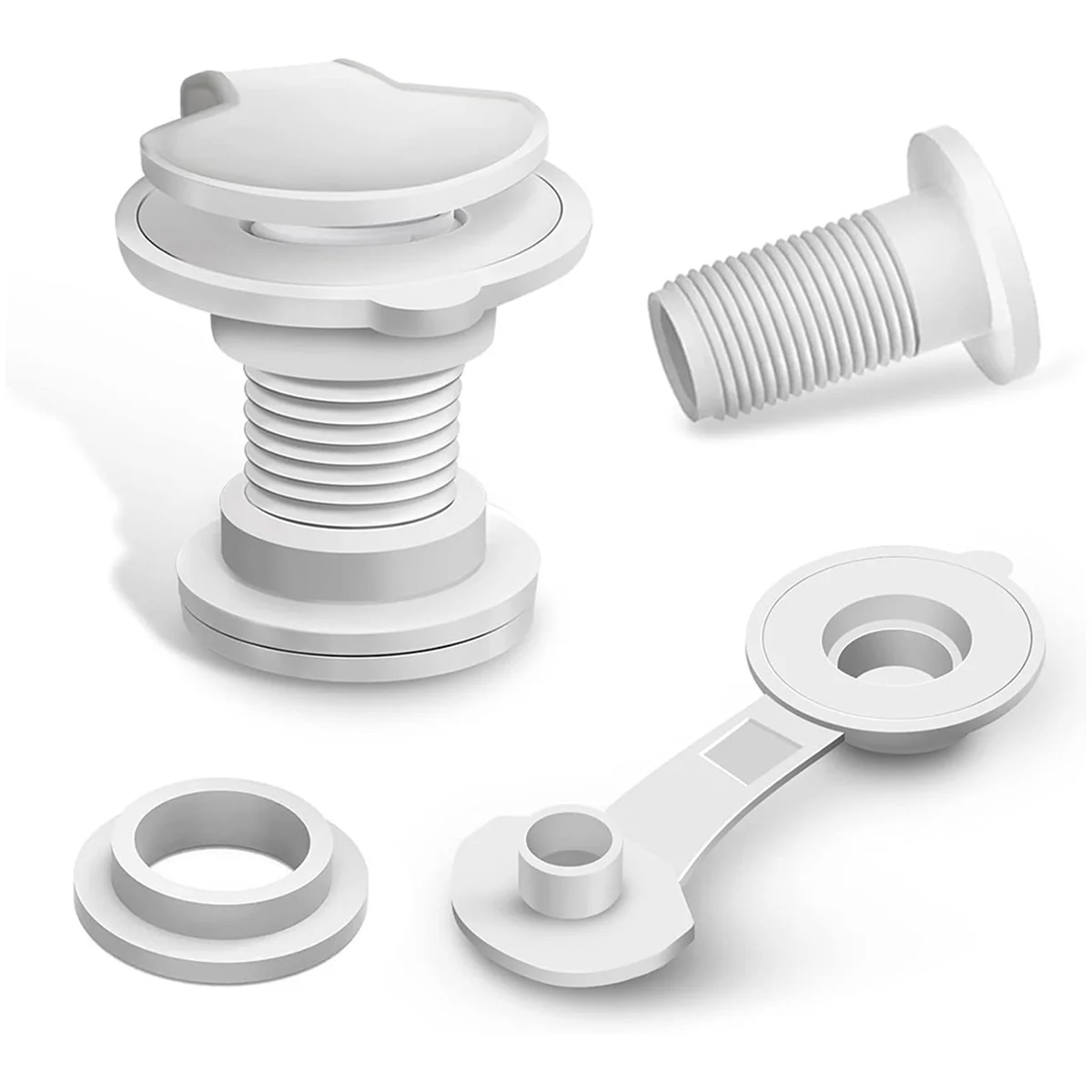 A72T 2 Pack Cooler Drain Plug Replacement for Coleman 50 Qt, 58 Qt, 1.5inch Standard Drain Plug Kit Assembly