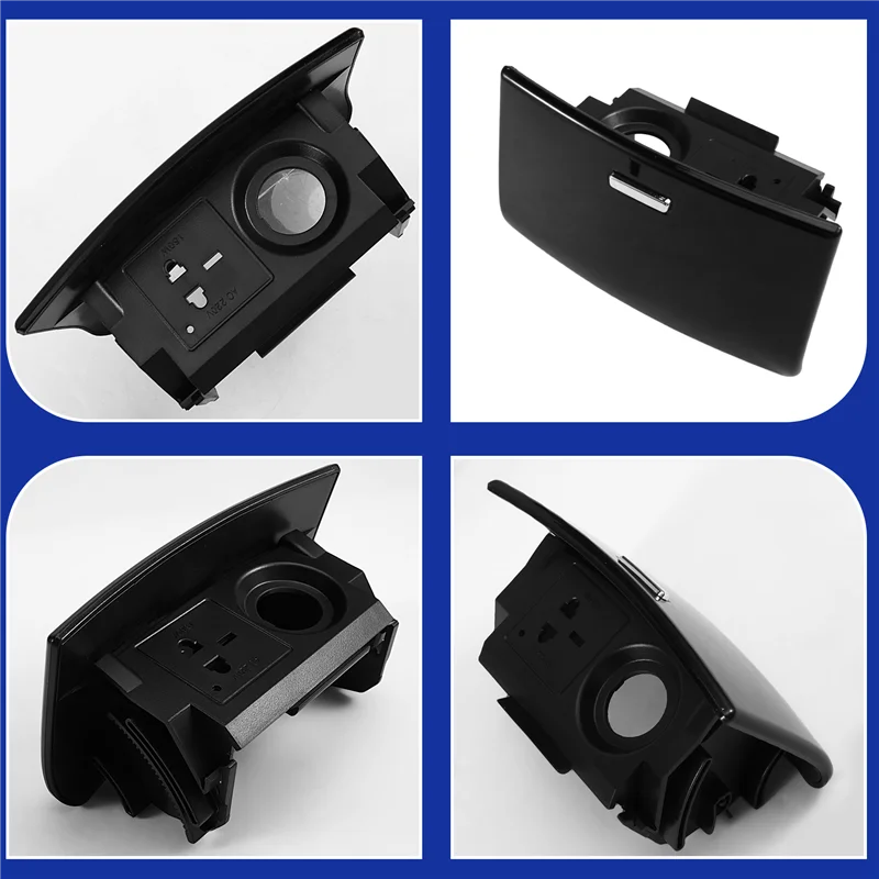 صندوق تخزين خلفي لسيارة Ford Edge 2015-2018 صندوق القفازات الخلفية منفضة سجائر خلفية مسند الذراع الغطاء الخلفي