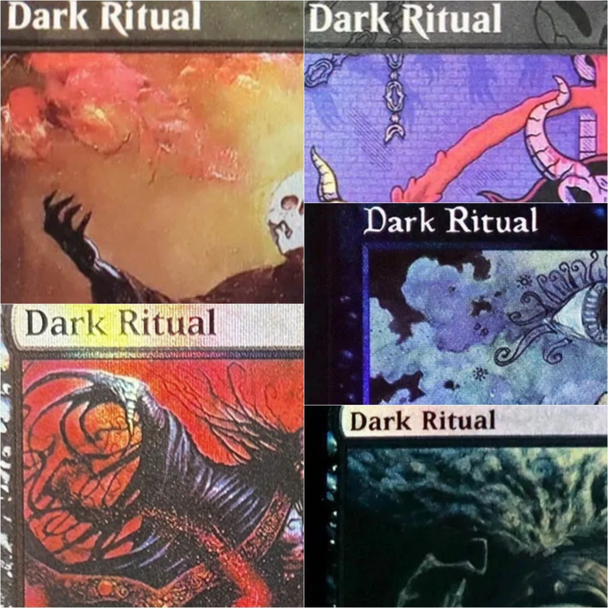

Holo/Foil "Dark Ritual" TCG Magical Proxy Black Top Quality Proxy Playing Cards Gathering Board Game Deck Trading Cards