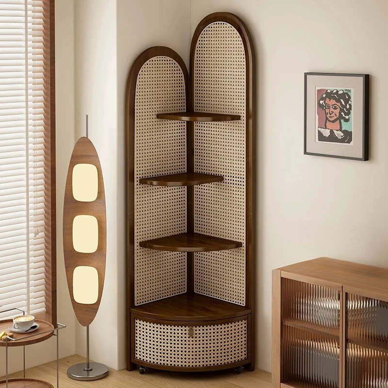 Eclectic Simple Living Room Cabinets Rattan Rustic Japanese Retro Living Room Cabinets Trendy Large