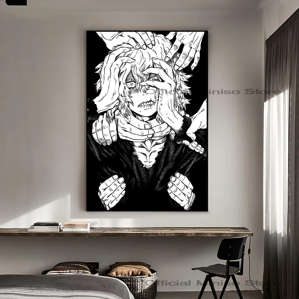 1szt My Hero Academia Tomura Shigaraki Anime Plakat Samoprzylepna Sztuka Wodoodporna Papierowa Naklejka Kawiarnia Bar Pokój Dekoracja Ścienna