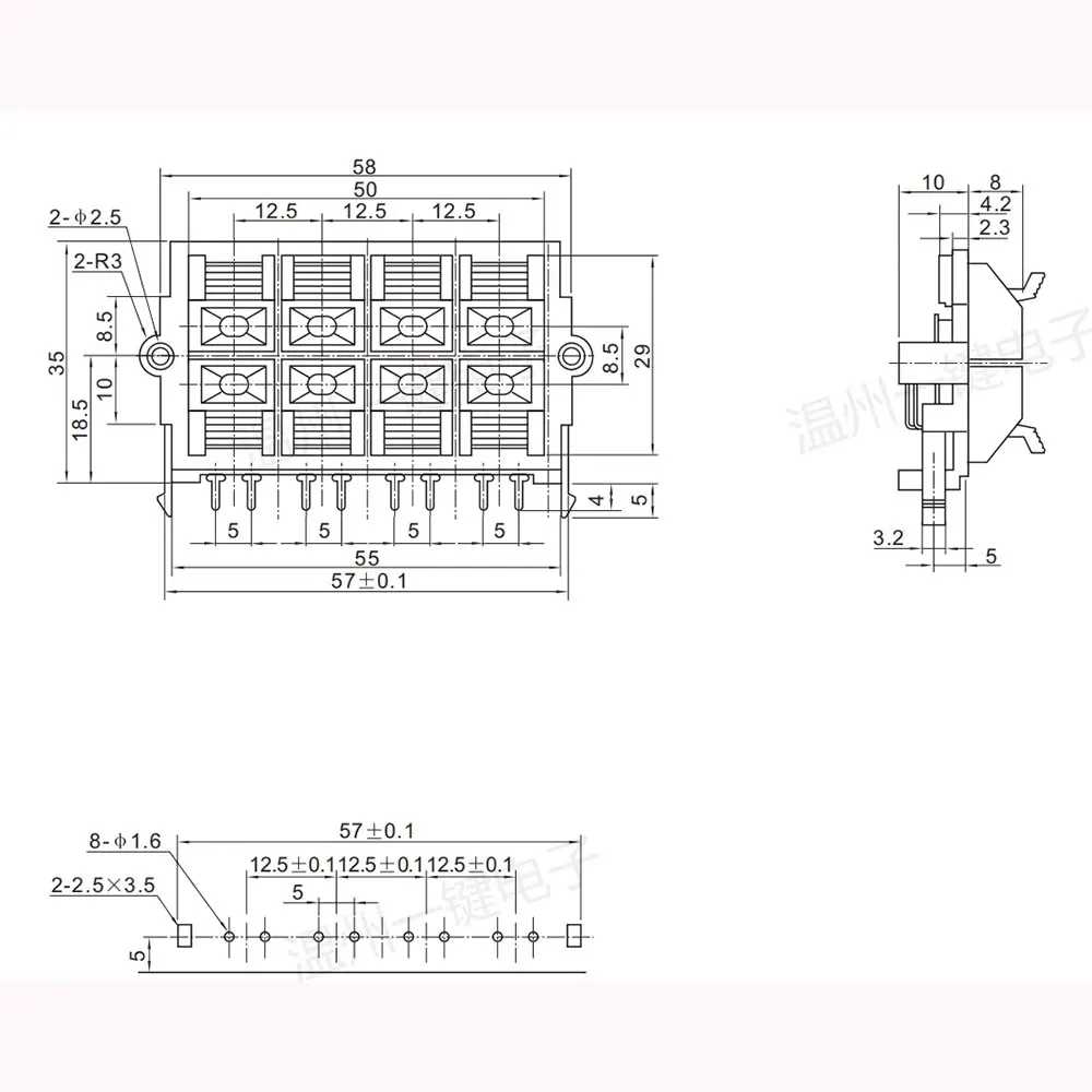 WP External Banana jack 8Pin Speaker Amplifier Wire Clip Audio Socket WP8 8 Pole LED Spring Terminal Switch