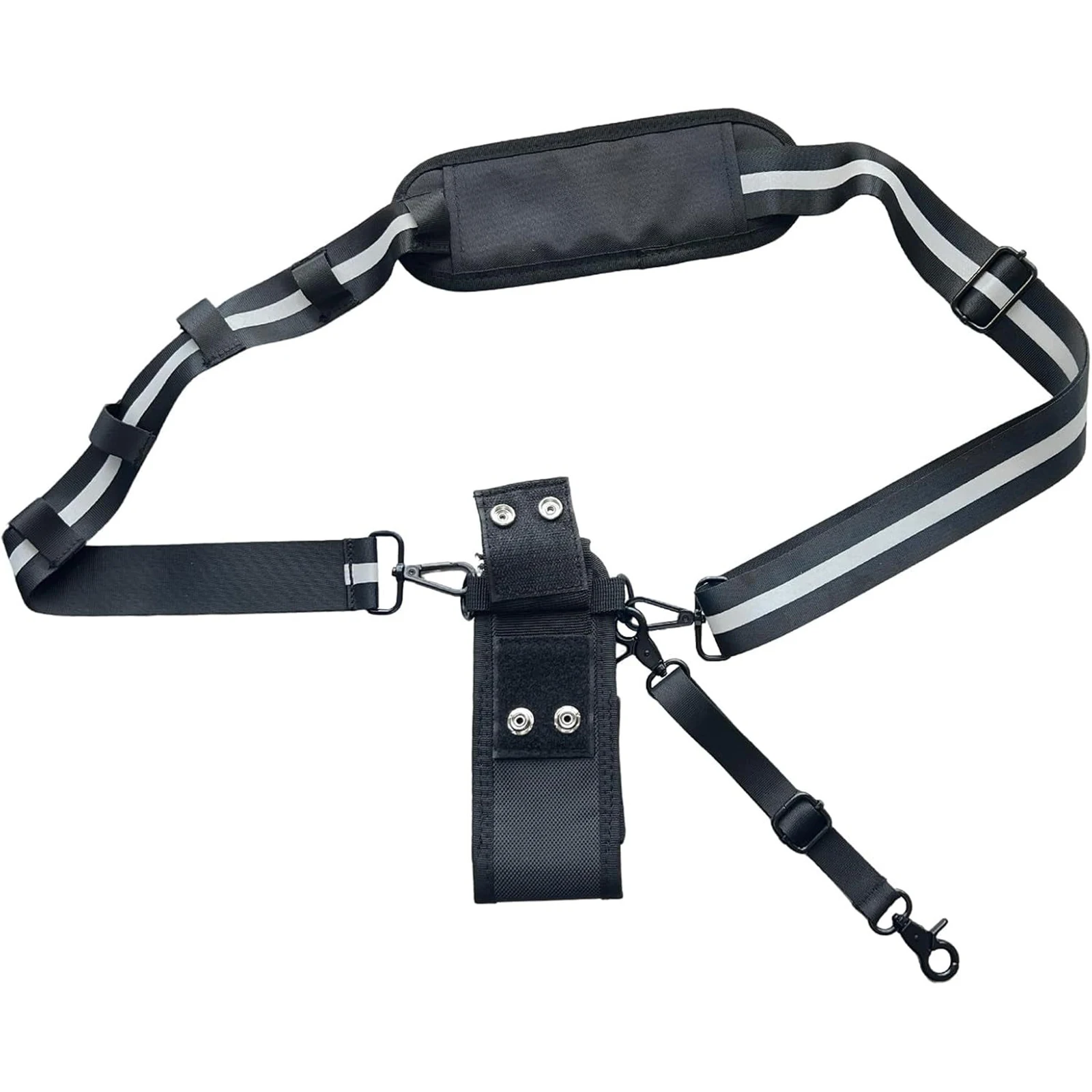 

Radio Strap Holster Anti-Sway Design Walkie Talkie Holster Featuring 3M Reflective Strips for EMS EMT Fire Polices