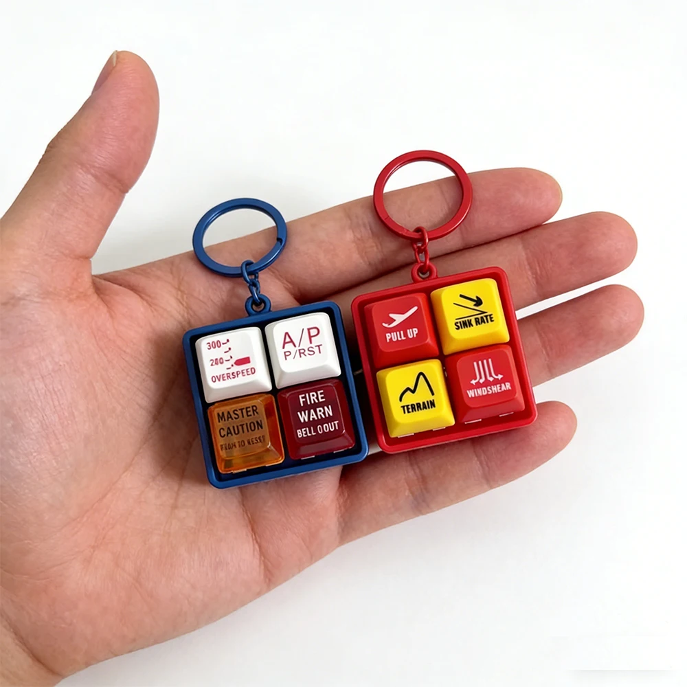 2026 Kawaii Pilot Stress Reliever Boeing 737 EGPWS Warning Sound Simulator Pendant - Refreshing Design for Stress Relief