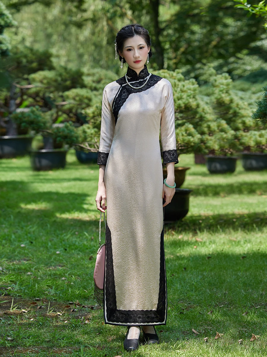 

Топ Ulara Retro Sle Long с низким разрезом, повседневный, из ацетатной ткани, осенняя коллекция, винтажный дизайн Miss