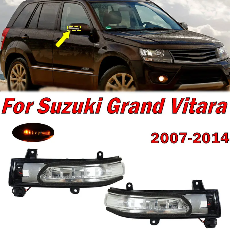 

36410-78K00 For Suzuki Grand Vitara 2007 2008 2009 2010-2014 LED Rear View Mirror Turn Signal Light Auto Exterior Accessories