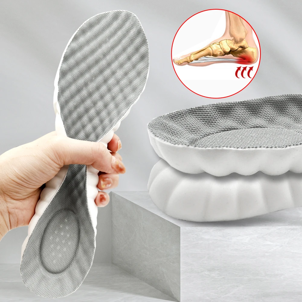 Picture 4: Breathable Shock Absorption Insoles Soft Running Sports Orthopedic Cushion Shoes Comfort Fresh Daily Light Walk Smooth WINRUOCEN