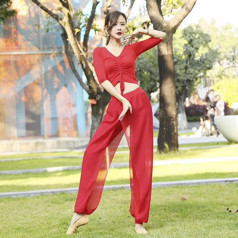 New Dance Clothing, Practice Clothes, Tops, Classical Dance Body Training Clothing, Women's Belly Dance Suit