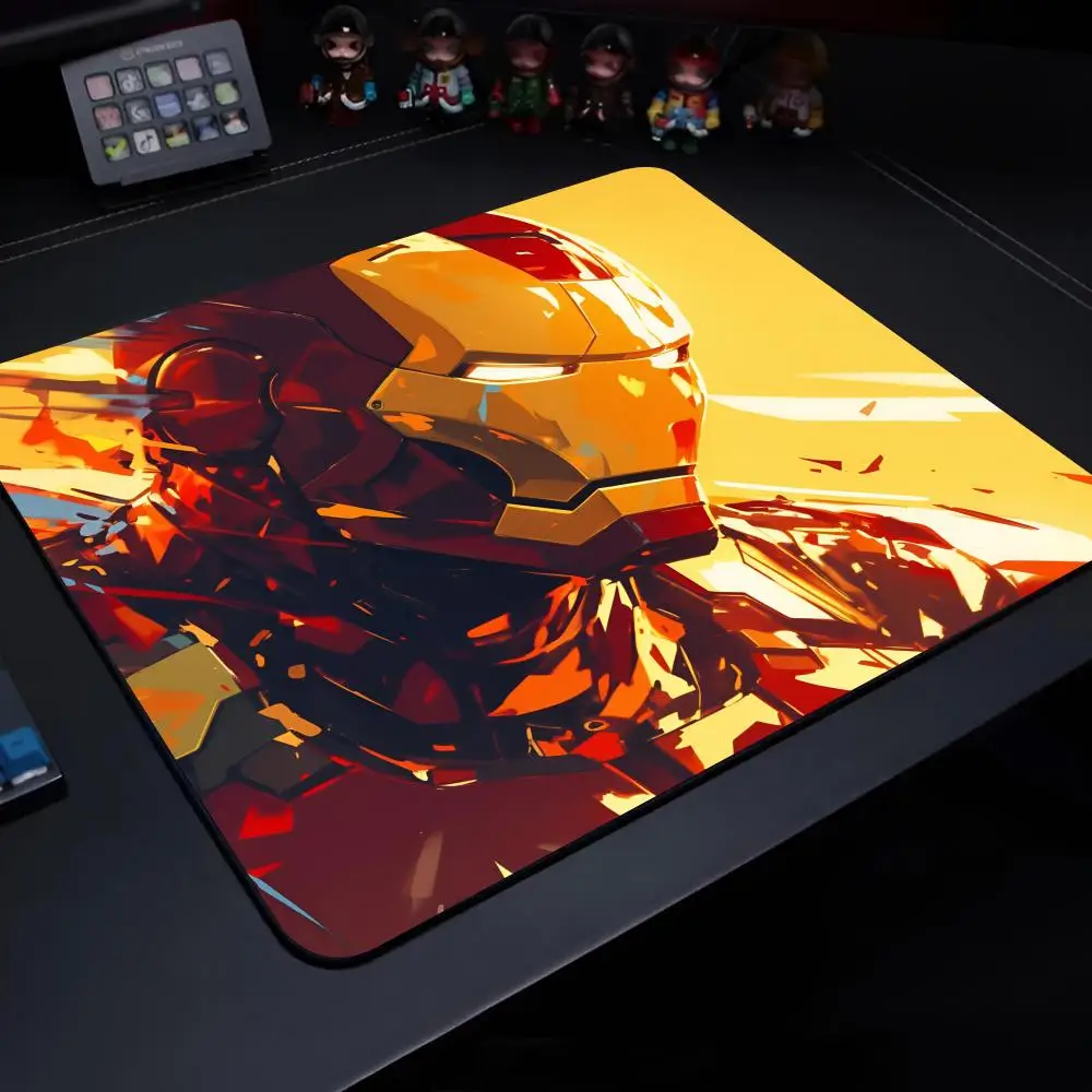 Iron Man Mouse Pad Gaming Laptops Keyboard Mat Deskmat Pc Accessories Desk Protector Mousepad Gamer Mats Anime