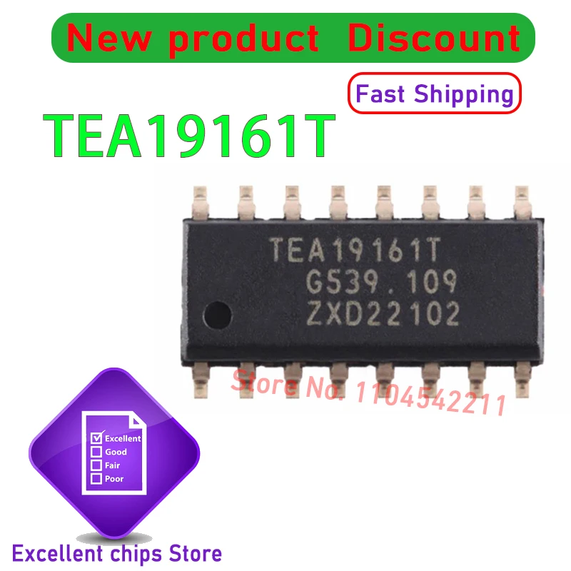 10 قطعة TEA19161 TEA19161T LCD SOP-16 الأصلي والحقيقي
