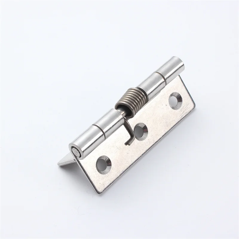 8pcs Self-Closing Spring Door Hinges 1-4 Inch Stainless Steel for Cabinet Gift Box Hardware Accessories