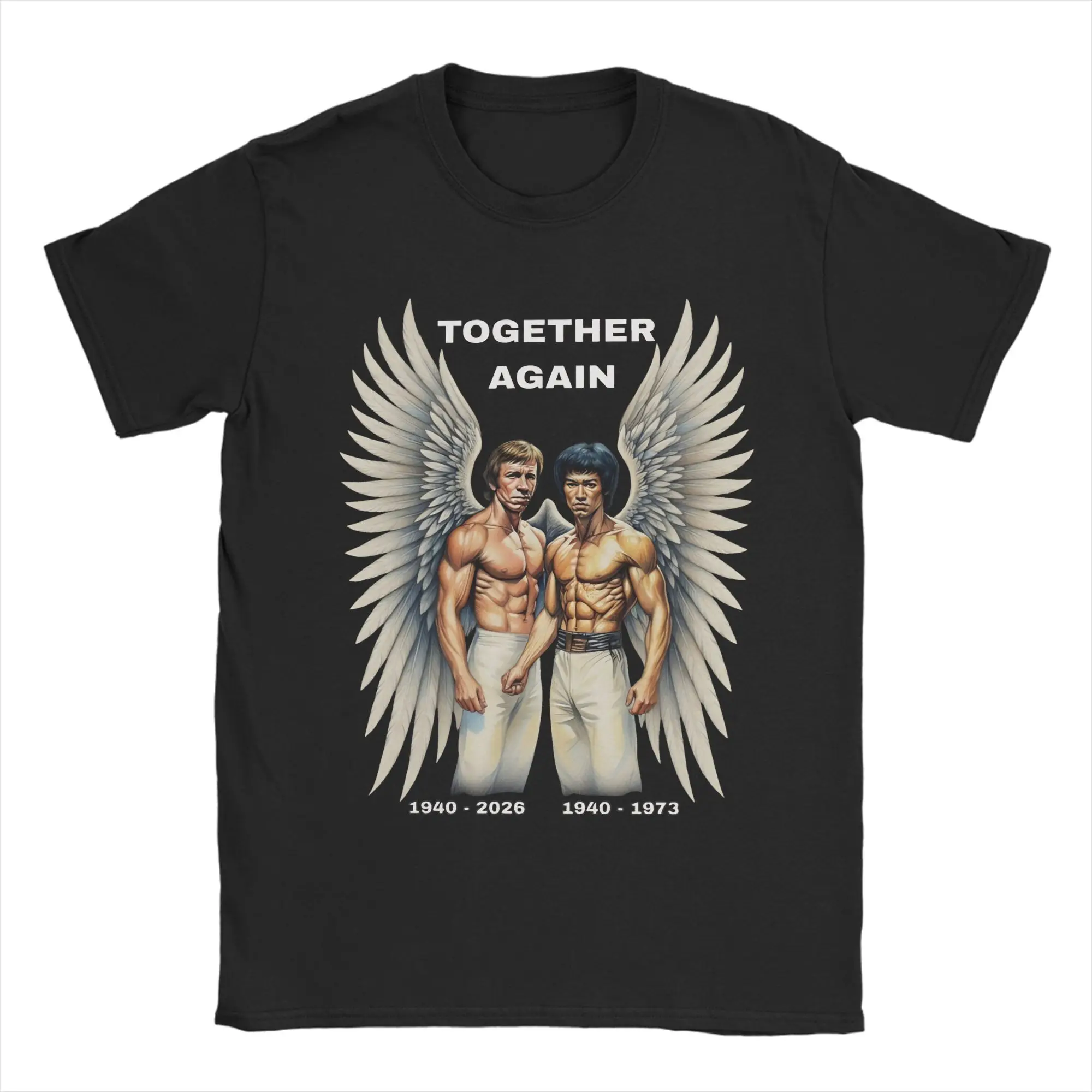 Chuck Norris Memorial Cotton T-Shirt For Men's Summer  Street Style T-Shirts Fashion Tees Oversized Design Tops