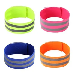 Reflective Bands Elasticated Armband Wristband Ankle Leg Straps Safety Reflector Tape Straps for Night Jogging Biking Running