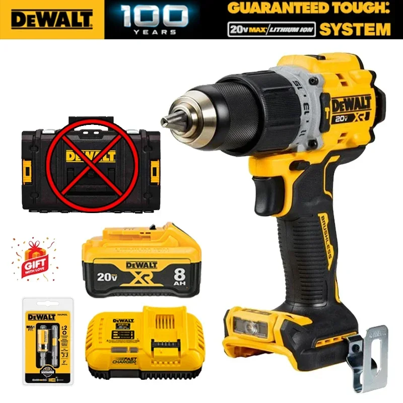 DEWALT DCD805 Brushless Cordless Hammer Drill/Driver Kit With 20V Lithium Batterty Impact Drill Power Tool DCB1104 DCB118