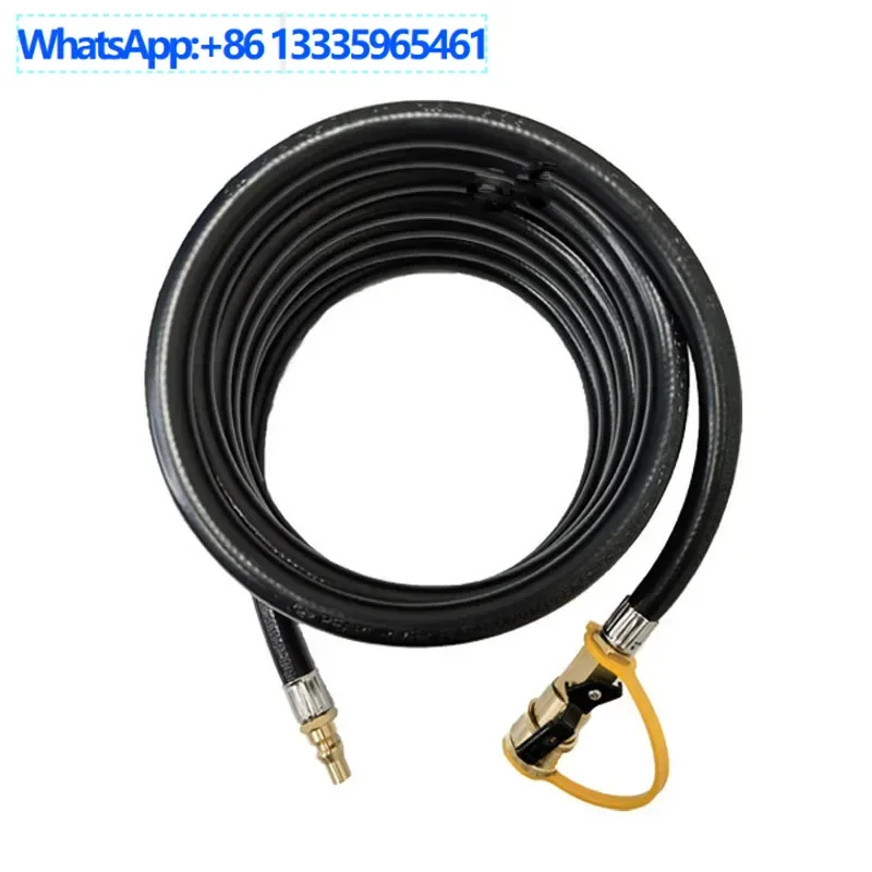 

2Pcs North American RV Propane Quick Connect Pipe 1/4RV Pipe-Quick Connect Valve-12FT