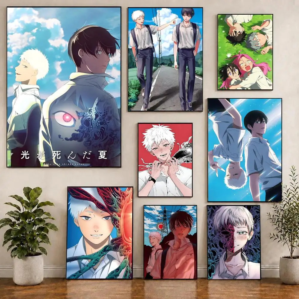 The S-Summer Hikaru Died Anime Poster Self-adhesive Living Room Bedroom Party Bar Decor Moisture-proof Fade-resistant HD