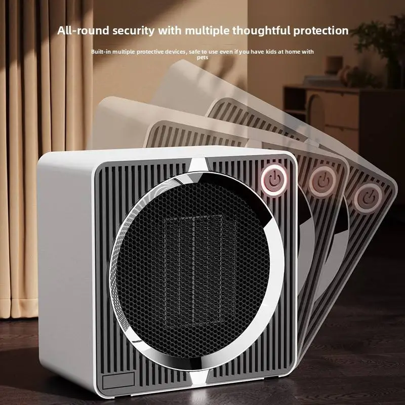 500 واط المدمجة توفير الطاقة منخفضة الطاقة السيراميك PTC سخان كهربائي سخان مروحة ذكي مع الحماية من الحرارة الزائدة التدفئة السريعة