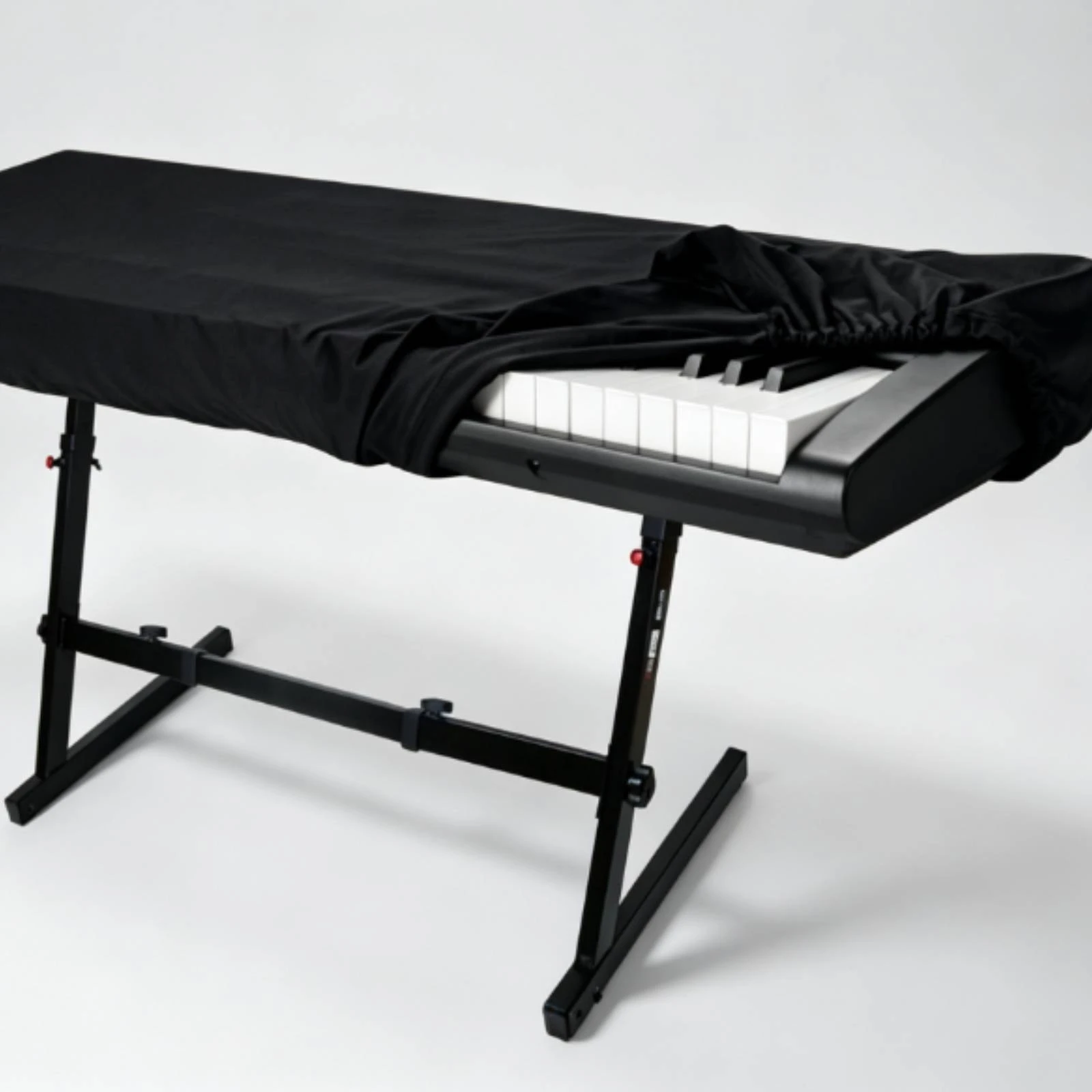 Piano Keyboard Dust Cover Stretchy Electronic Keyboard Cover with Drawstring Elastic Snug-Fit for Keyboardists, Home Studio