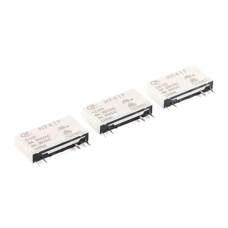 Hongfa Relay HF 4 1F - 5/12/24 - HS 4 pin, set of normally open, ultra-small medium power relays