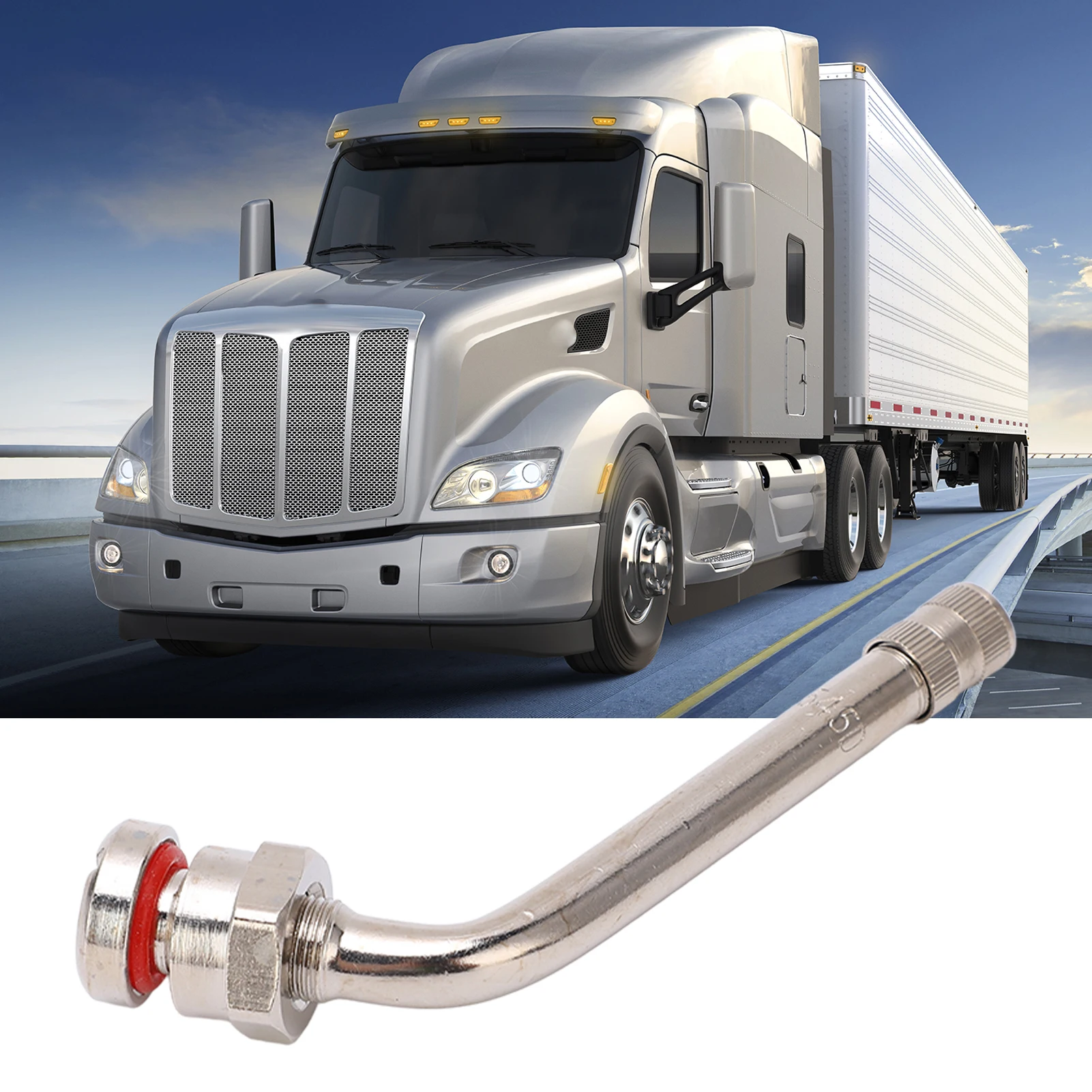 

10 шт. TR545D 60-градусные вентили для грузовых шин для алюминиевых дисков Alcoa 22.5 и 24.5 дюймов, усиленные, с креплением-зажимом, замена