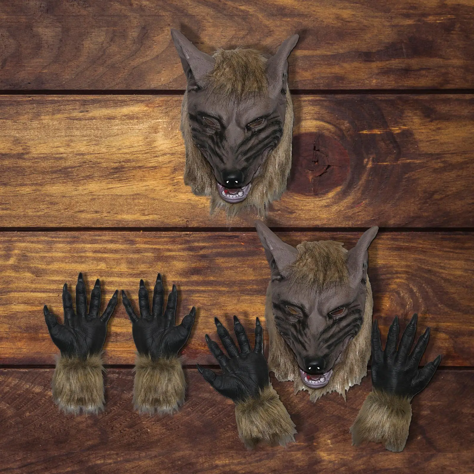 

Werewolf Costume Horror Adults Full Face Realistic Wolf Mask for Dressing up
