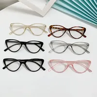 New Fashion Unisex Cat Eye Plain Glasses for Woman Man Glasses Frame for Party Eyeglasses Female Decorative Spectacles Glasses