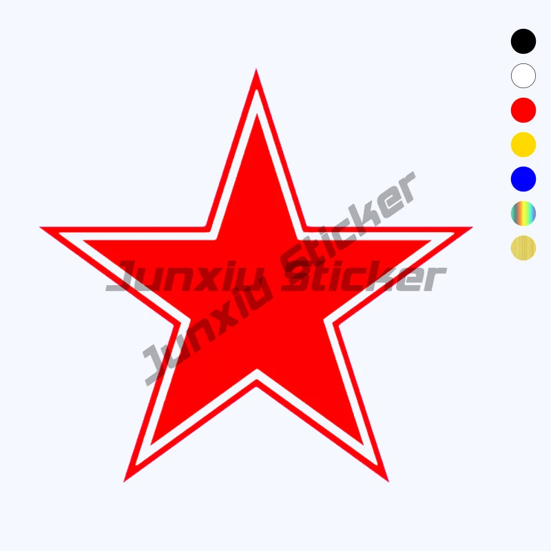 

Various Sizes Red Star Car Sticker Vinyl Decal Car Auto Stickers for Bumper Window Decorations