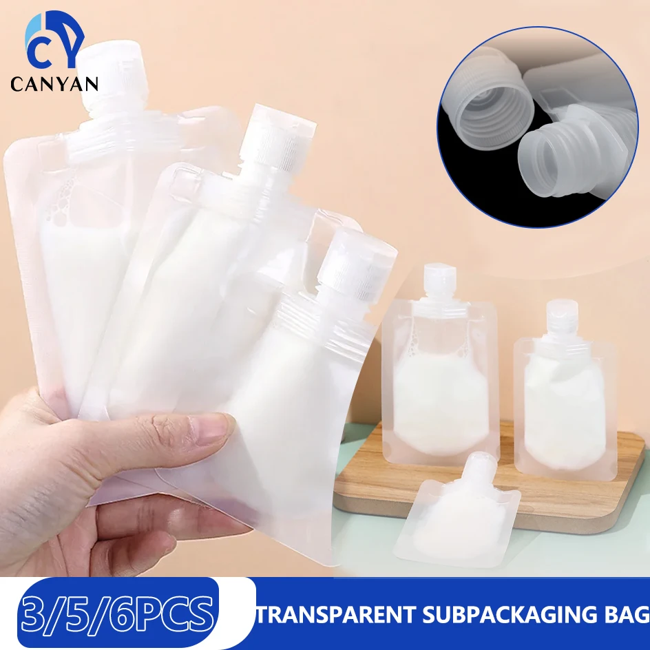 

30/50/100 ml Travel Lotion Dispenser Pouches Easy to Carry Reusable Leak Proof Shampoo Cosmetics Travel Bottle Storage Container