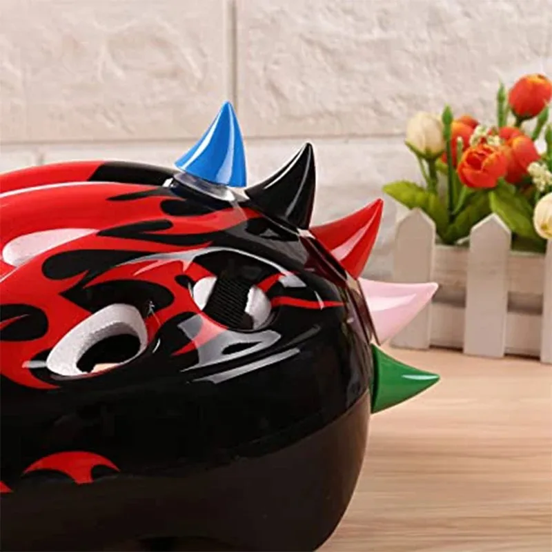Capacete da motocicleta chifre do diabo colorido chifres do diabo para decoração do capacete moto bicicleta decoração capacete acessório 2 pçs