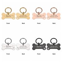 1pc Creative Custom Text The name of the love wavy line Personalized Dog Tags Customized Dog Collar With Name For Dog Tag Name
