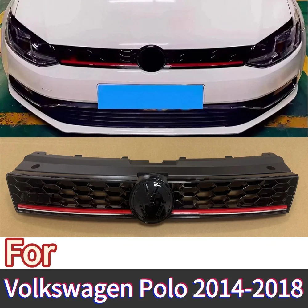 Suitable for Volkswagen Polo 2014, 2015, 2016, 2017, 2018 GTI models. Front radiator grille, bumper grille, grille, grille, air