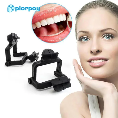 Imagen 2 del producto PIORPOY 100 unids/bolsa articulador Dental desechable plástico negro cuello alto articulador de cuello bajo herramientas de laboratorio Dental Dropship
