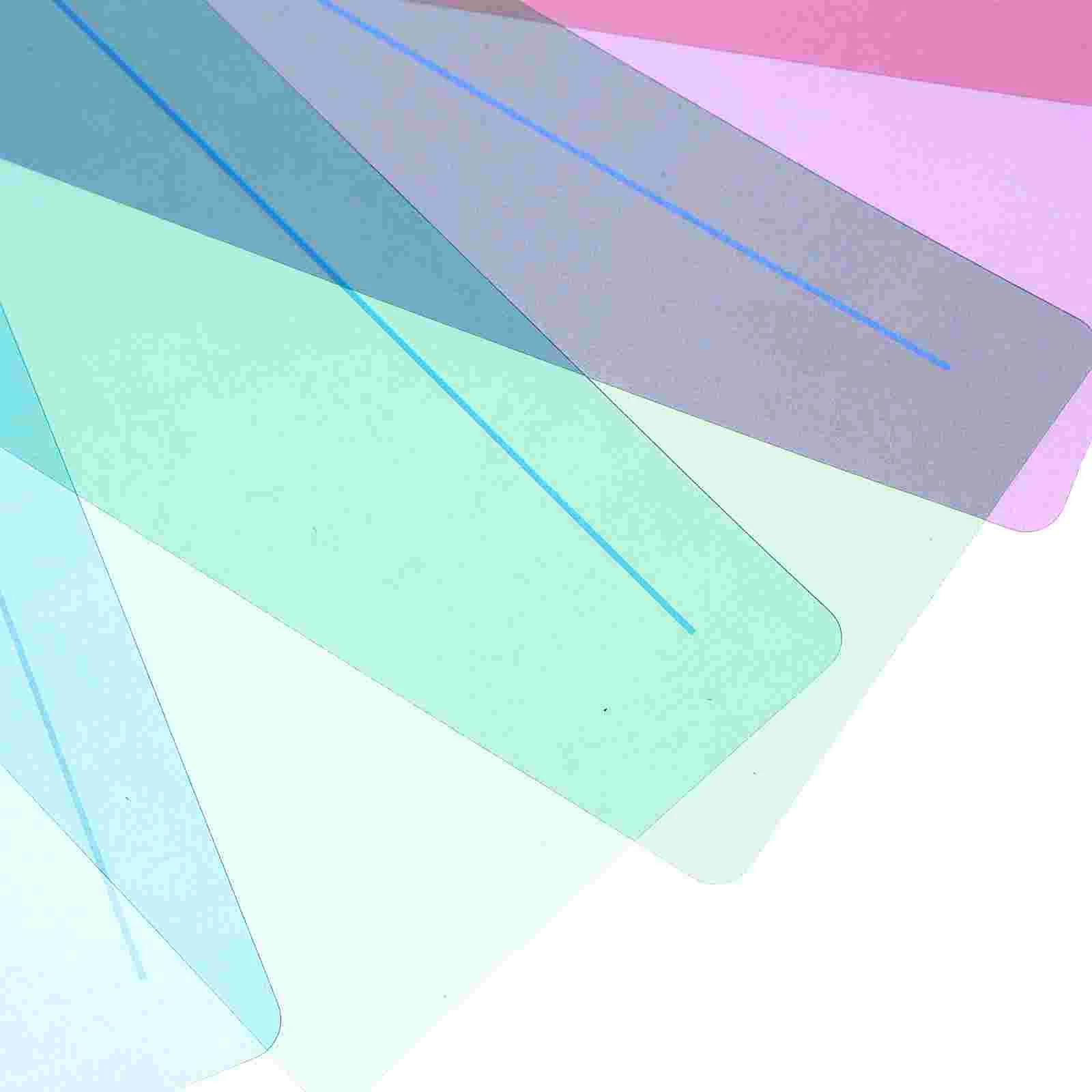 8 Pcs Bookmark Reading Aid Bookmarks Student Highlighter Covers Pvc Guided Strips