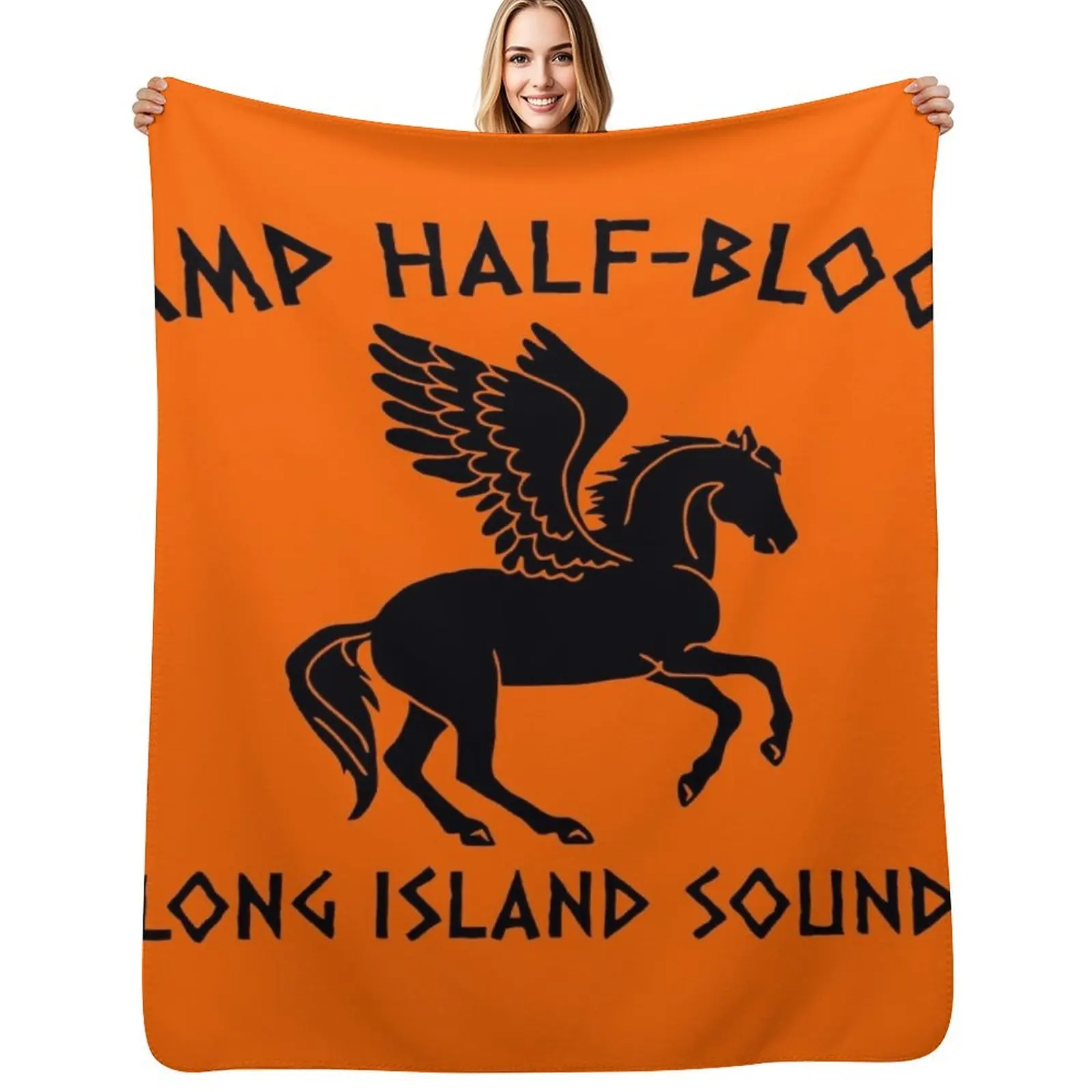 

camp half blood long island Throw Blanket Single Softest Blankets For Bed Luxury Designer Blankets
