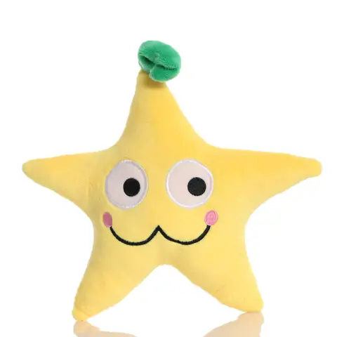 18cm Plants vs Zombies 2 Starfruit Plush Toys Doll PVZ Plants Starfruit Plush Stuffed Toys Soft Game Toy Gifts for Children Kids