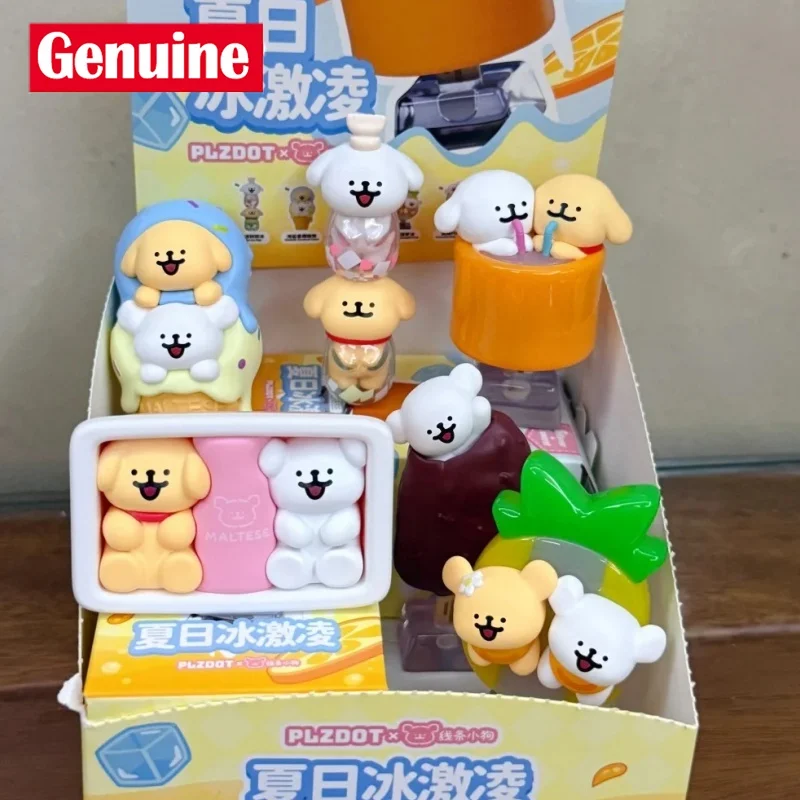 Plzdot-caja ciega de la serie de helado de verano maltés, juguetes, figura de acción de Anime encantadora, caja misteriosa, muñecas, adorno de escritorio, regalo para niña