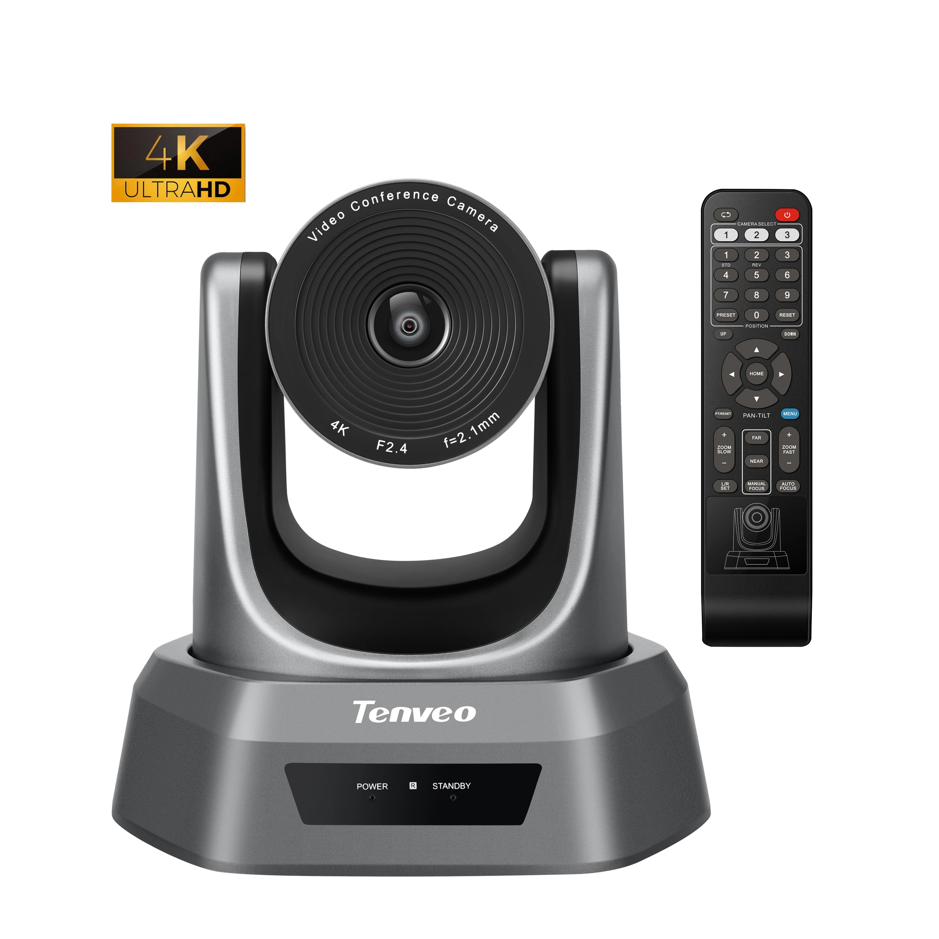 TEVO-NV4K กล้องสตรีมมิ่ง PTZ Ultra 4K 8.29MP สําหรับการถ่ายทอดสดสําหรับระบบการประชุม