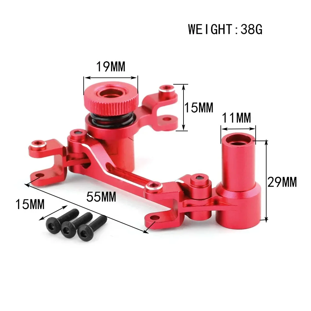 Set di aggiornamento campana sterzo e servo clacson in metallo per 1/7 Traxxas UDR Scale Desert Racer RC (8543)"