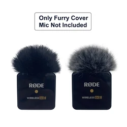 Blue Mantis Dead Cat Universal Lavalier Microphone Furry Windscreen Fur Windshield Pop Filter For Rode Wireless Go II Mic Cover
