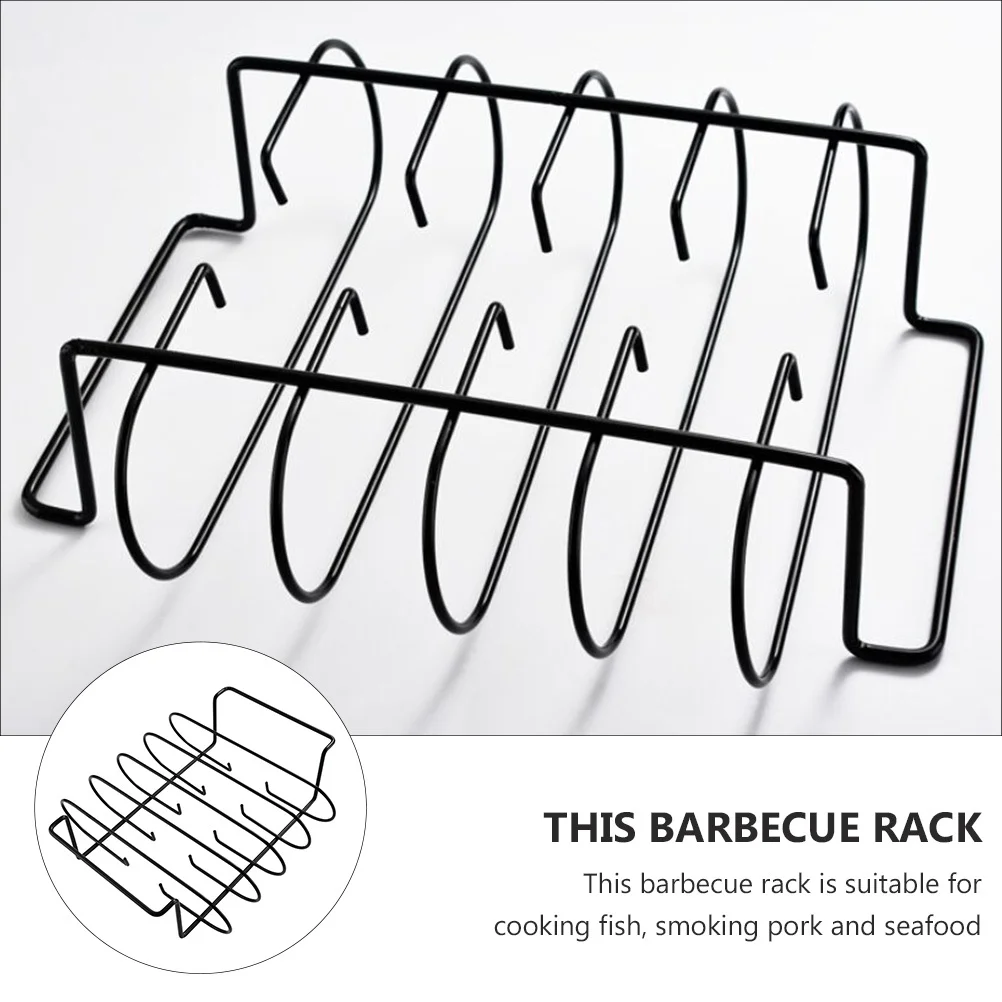 

Stainless Steel Portable Outdoor Barbecue Rack Thickened Handle Smooth Surface for Garden Camping Bbq Stand Yard Barbecue Tool