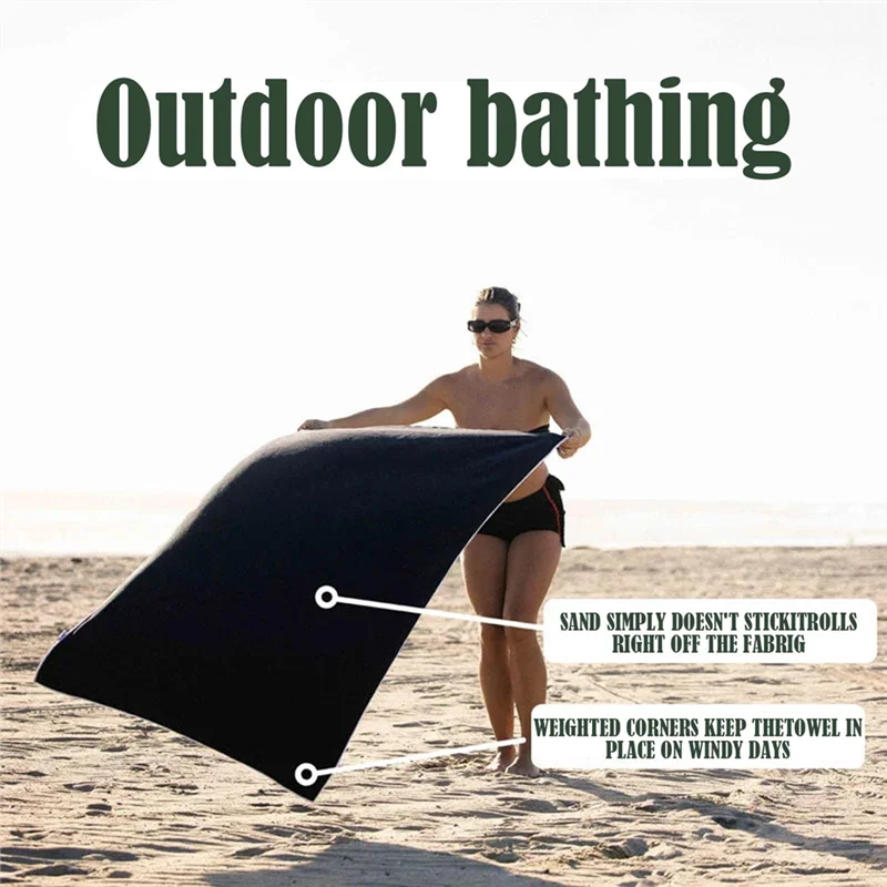

【Hot Cake】Outdoor Magnetic Bath Towel, Quick-Dry Sand-Resistant Fortravel, Swimming& Yoga B