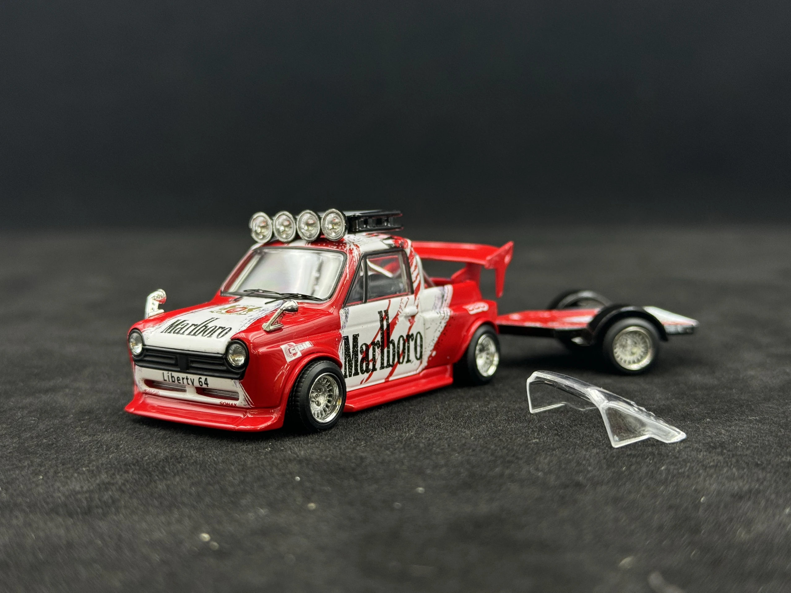 Diecast escala 1:64 liberty honda atualizado corpo largo mini captador liga modelo de carro brinquedo colecionável presente lembrança exibição ornamento