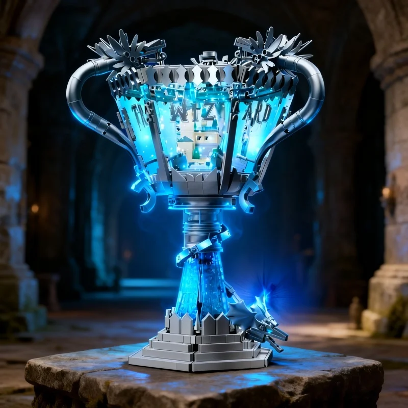 

2026 New Magic Goblet Building Blocks Model Wizard Themed Collectible Desktop Ornament Birthday Gift