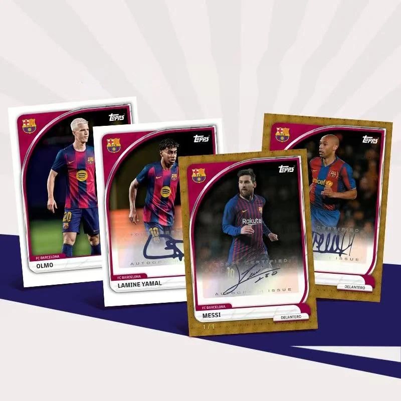 25/26 Topps ريال مدريد مانشستر يونايتد لكرة القدم فريق صندوق جامعي القصدير مجموعة بطاقات التداول في الأوراق المالية مروحة هدية