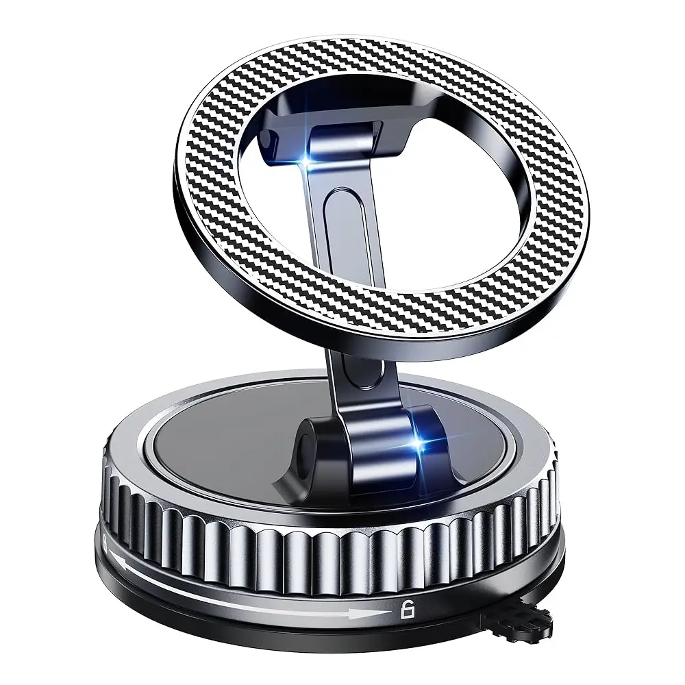 

Car Phone Holder for Magsafe [2026 89+LBS Suction & 3700gf Magnetic] 360° Adjustable Cell Phone Mount, Phone Holders for Your